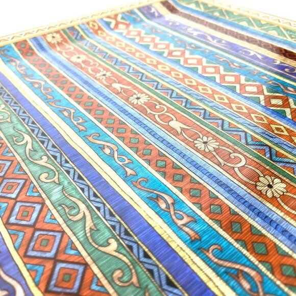 UNUSED HERMES Cheval durian plate square horse The dishes Pottery Multicolore - Picture 2 of 9